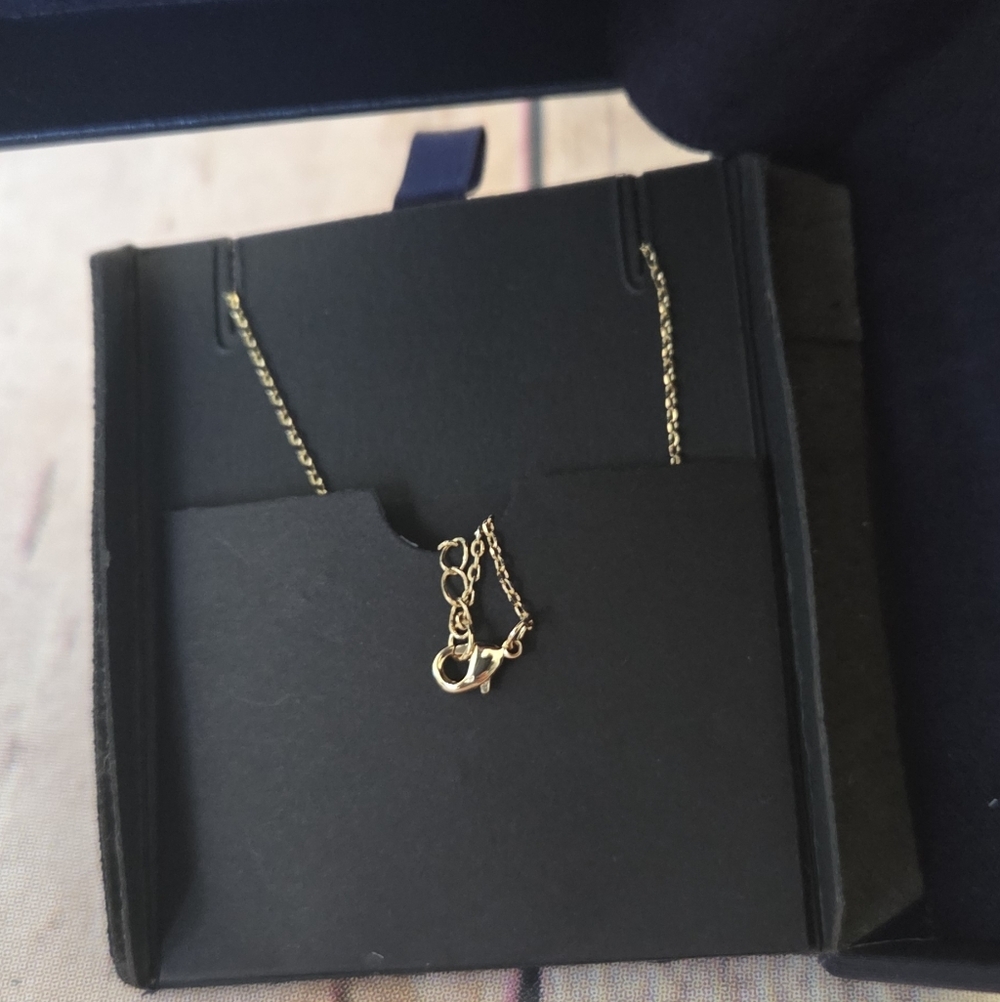 Simply Silver 14KT Gold-Plated Angel Pendant Necklace NIB - Picture 8 of 8